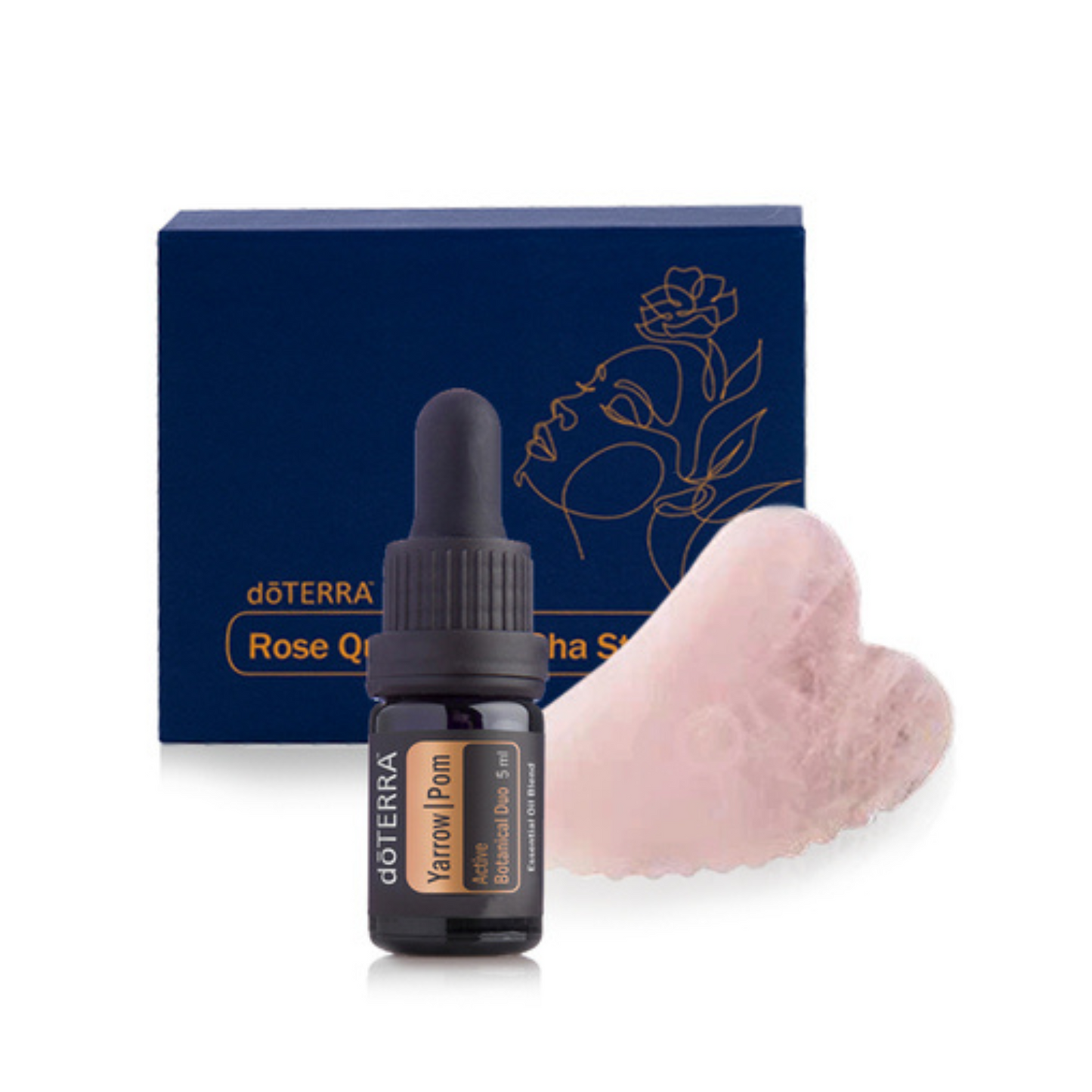 Gua Sha Rosenquarz & Yarrow|Pom 5ml