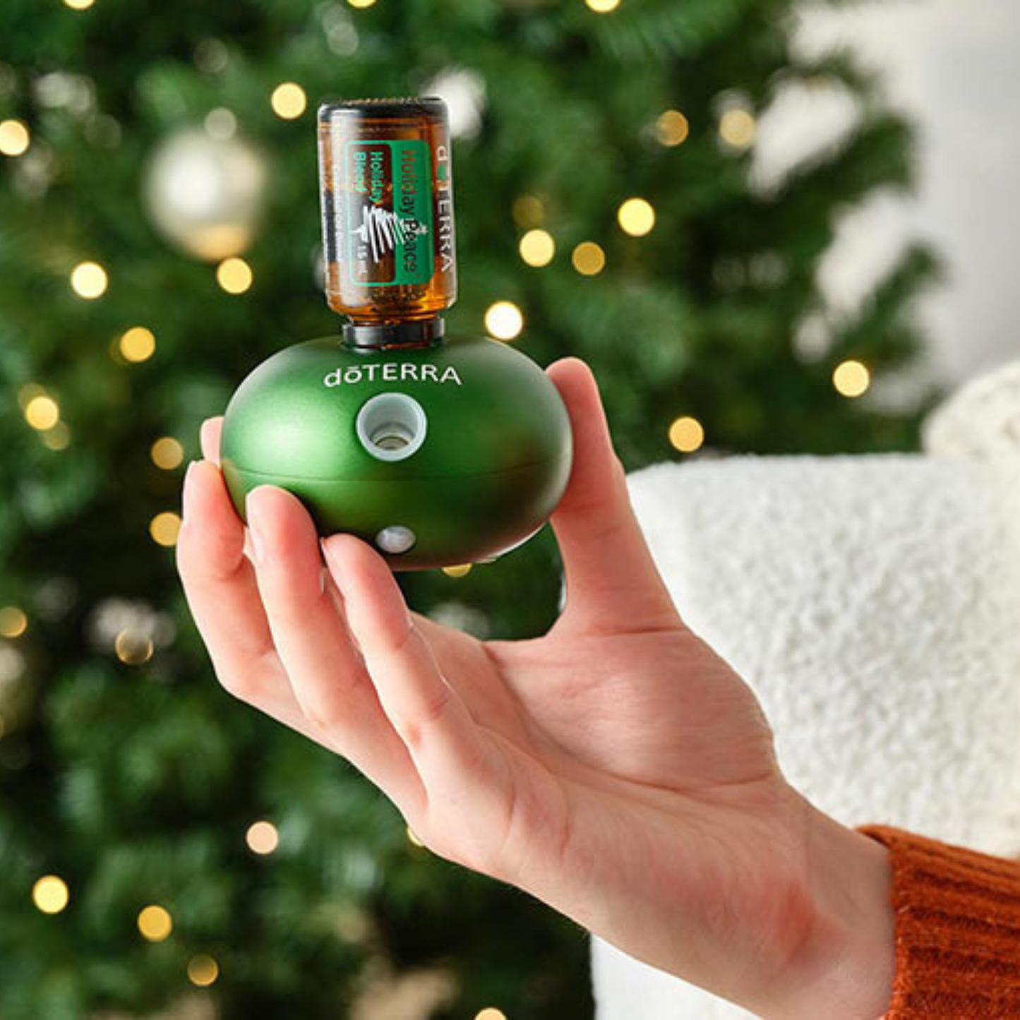 Emerald Bubble Diffuser + 15ml Holiday Peace