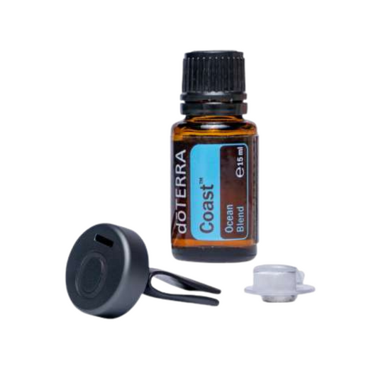 Metallic Car Clip Diffuser + 15ml Coast