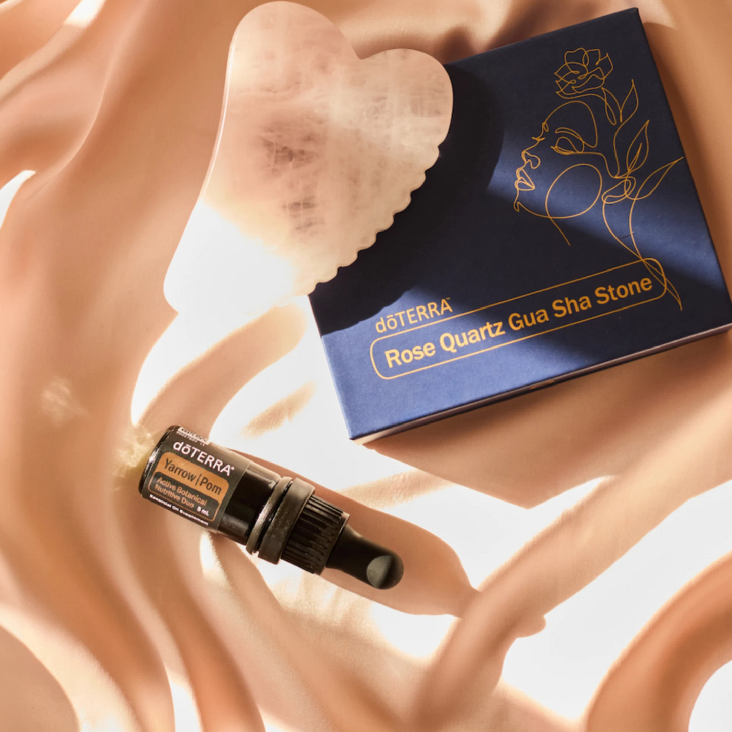 Gua Sha Rosenquarz & Yarrow|Pom 5ml